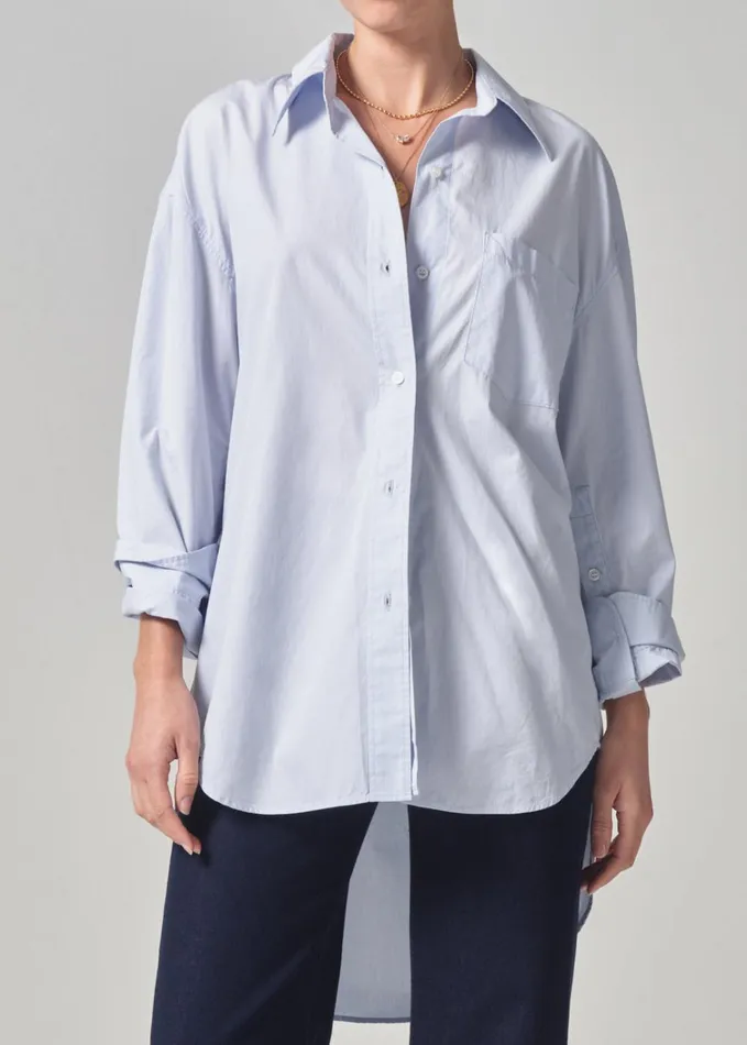 Citizens Of Humanity Cocoon Shirt In Santa Cruz Women Tops