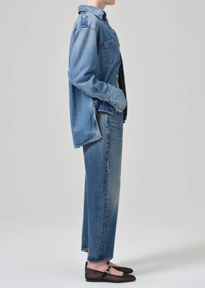 Citizens Of Humanity Dahlia Bow Leg Baby Roll In Brielle Women Jeans