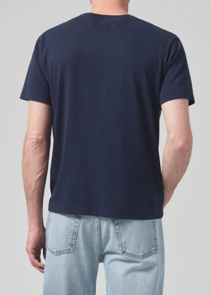 Citizens Of Humanity Everyday Short Sleeve Tee In Dark Navy Men Shirts