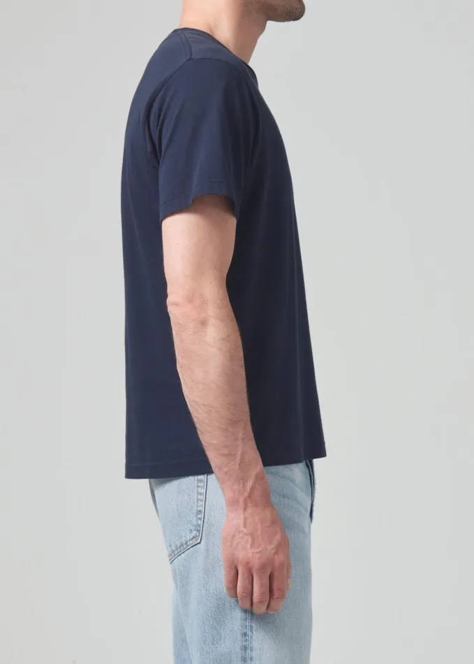 Citizens Of Humanity Everyday Short Sleeve Tee In Dark Navy Men Shirts