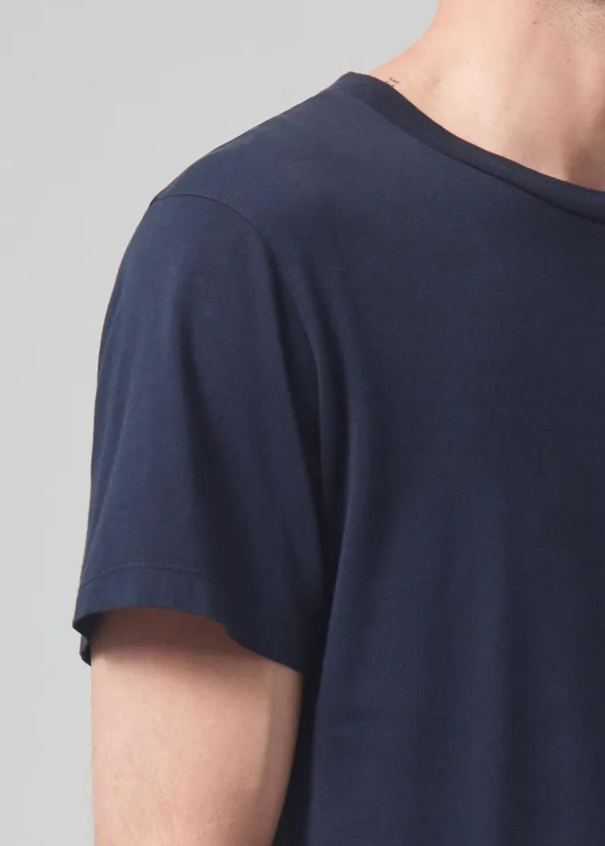 Citizens Of Humanity Everyday Short Sleeve Tee In Dark Navy Men Shirts