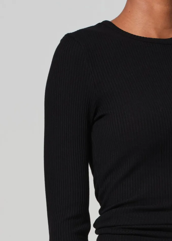 Citizens Of Humanity Fellina One Sleeve In Black Women Tops