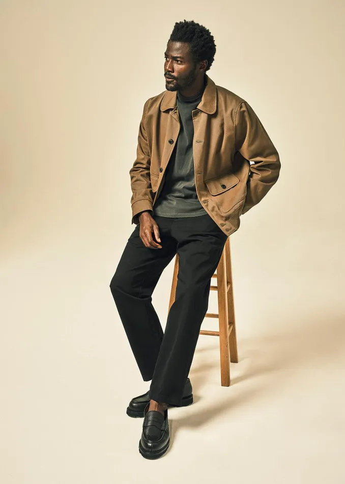 Citizens Of Humanity Flat Front Chino In Black Men Pants