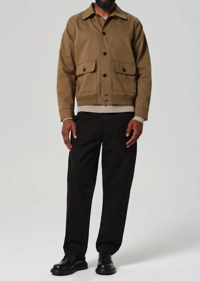 Citizens Of Humanity Flat Front Chino In Black Men Pants