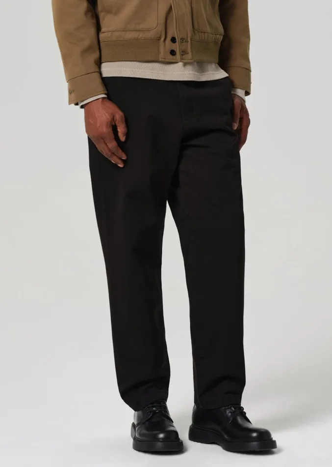 Citizens Of Humanity Flat Front Chino In Black Men Pants