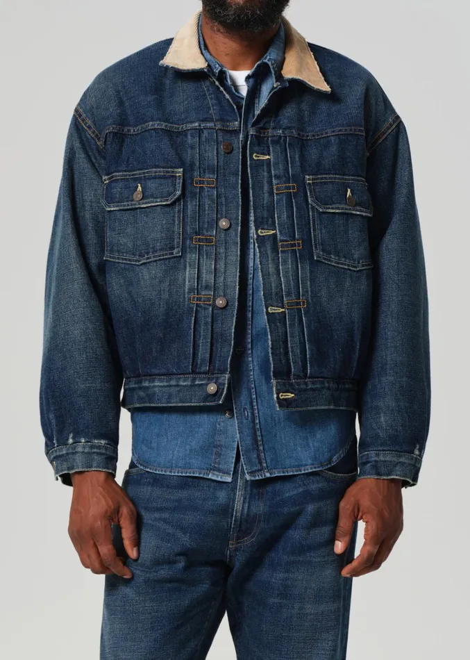 Citizens Of Humanity Hopper Denim Jacket In Corbin Men Jackets