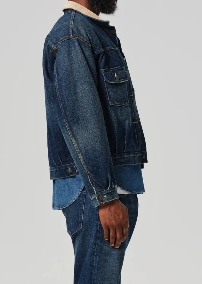 Citizens Of Humanity Hopper Denim Jacket In Corbin Men Jackets