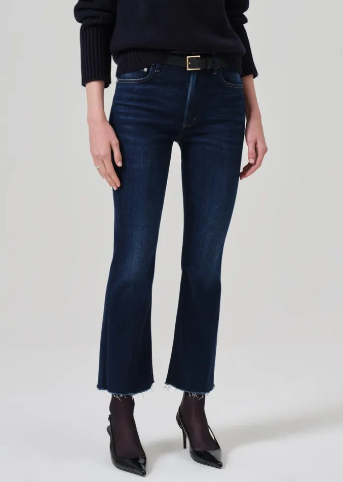 Citizens Of Humanity Isola Mid Rise Cropped Boot In Lotus Women Petite