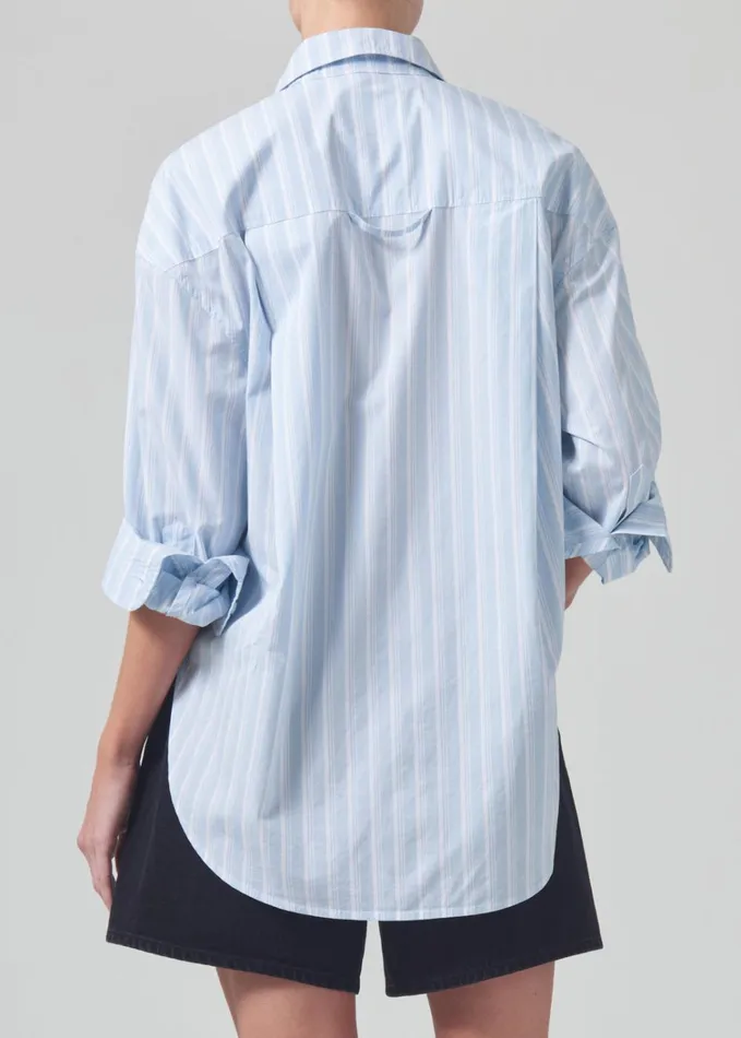 Citizens Of Humanity Kayla Shirt In Marino Stripe Women Tops