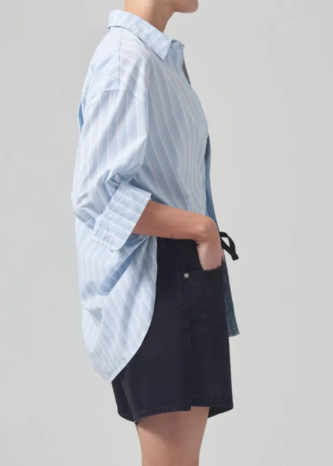 Citizens Of Humanity Kayla Shirt In Marino Stripe Women Tops