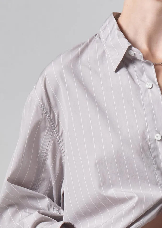 Citizens Of Humanity Kayla Shirt In Tailor Grey Stripe Women Tops