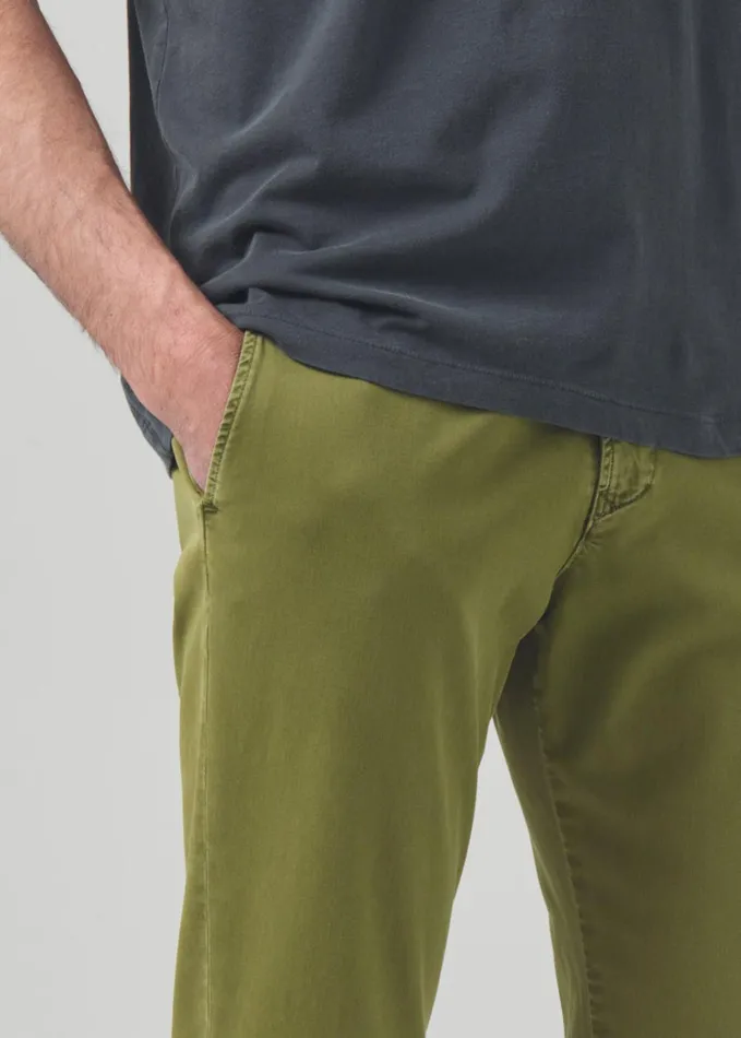Citizens Of Humanity London Tapered Slim Italian Twill In Moss Men Pants