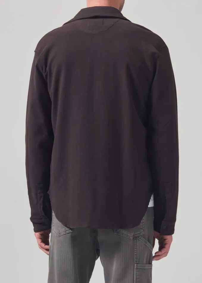 Citizens Of Humanity Luca Bucket Dye Shirt French Terry In Barrister Men Shirts
