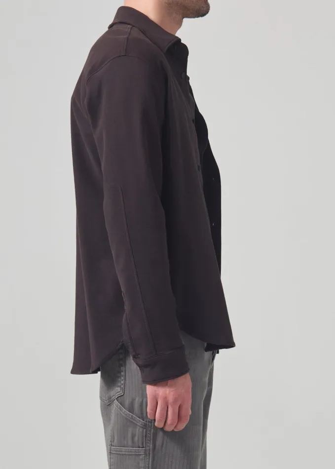 Citizens Of Humanity Luca Bucket Dye Shirt French Terry In Barrister Men Shirts