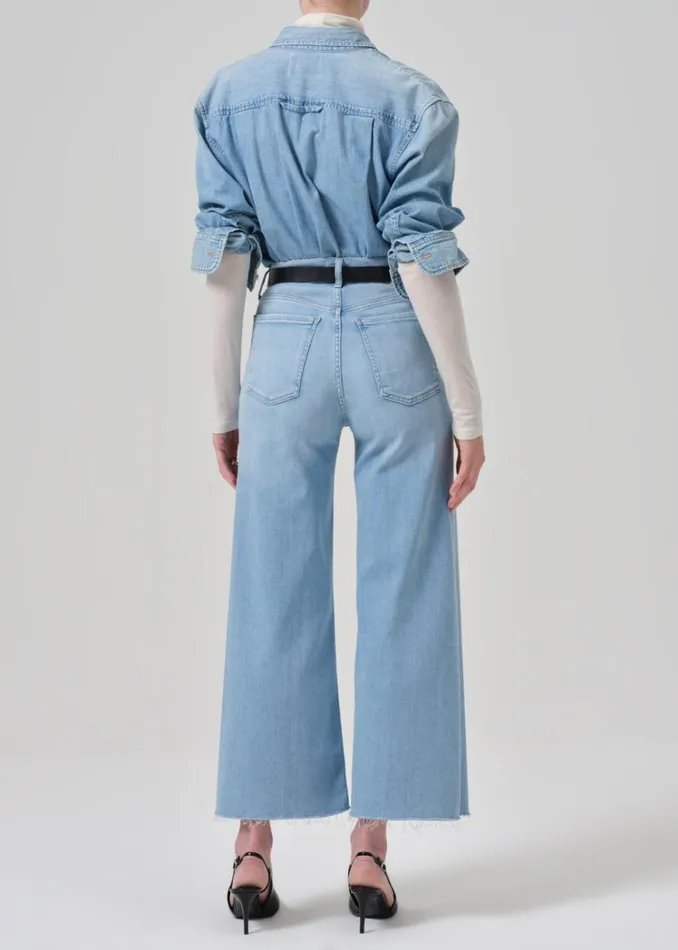Citizens Of Humanity Lyra Wide Leg Crop In Marquee Women Jeans