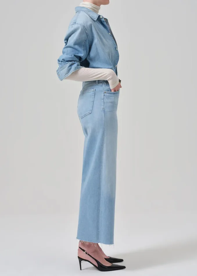 Citizens Of Humanity Lyra Wide Leg Crop In Marquee Women Jeans