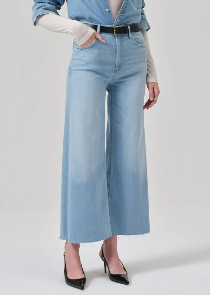 Citizens Of Humanity Lyra Wide Leg Crop In Marquee Women Jeans