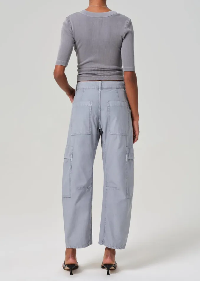 Citizens Of Humanity Marcelle Low Slung Easy Cargo In Hematite Women Pants