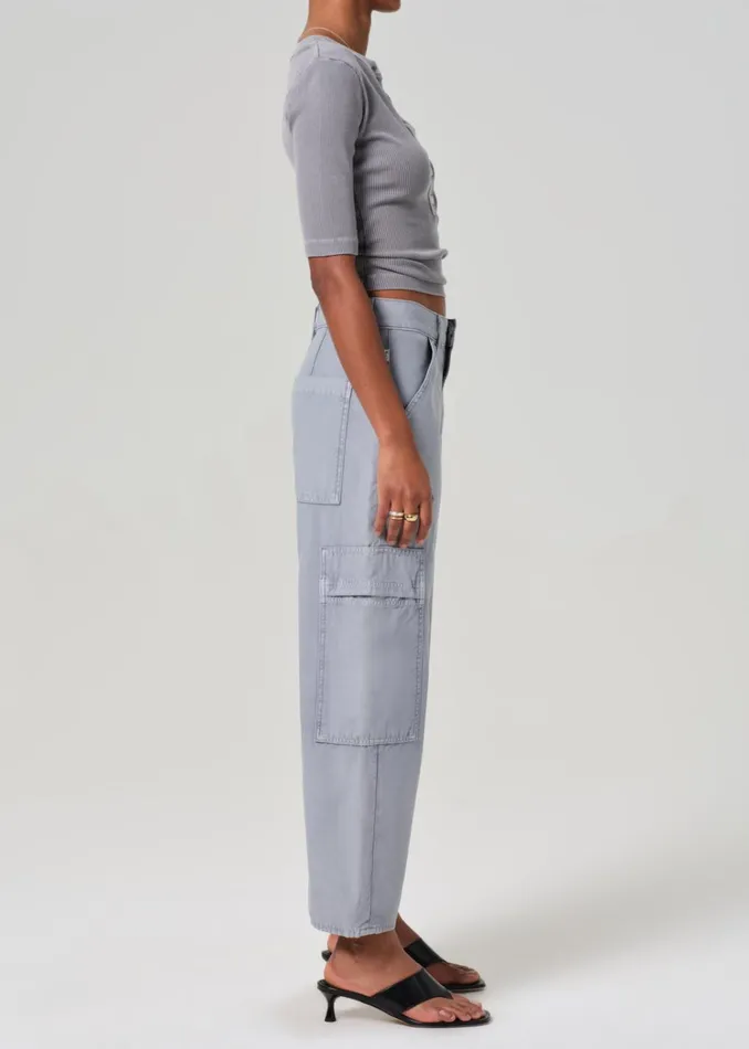 Citizens Of Humanity Marcelle Low Slung Easy Cargo In Hematite Women Pants