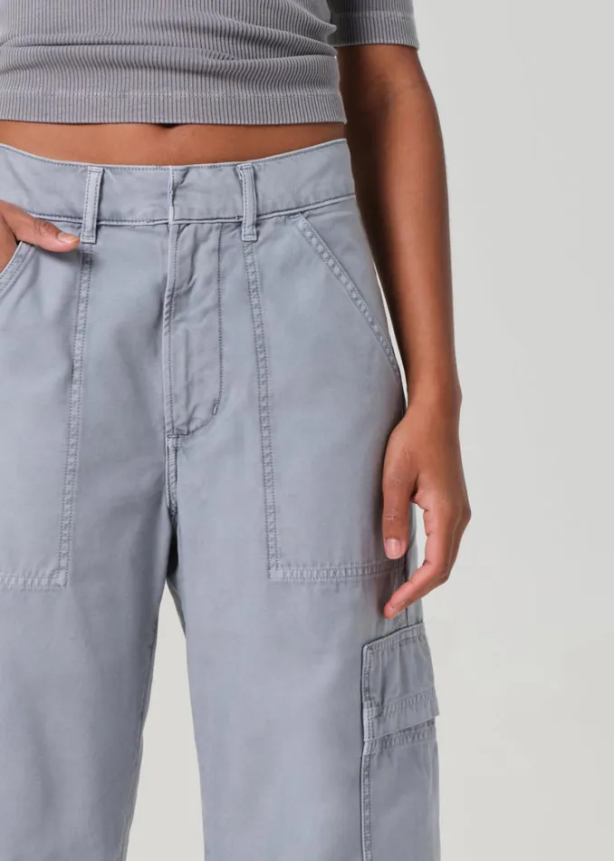 Citizens Of Humanity Marcelle Low Slung Easy Cargo In Hematite Women Pants