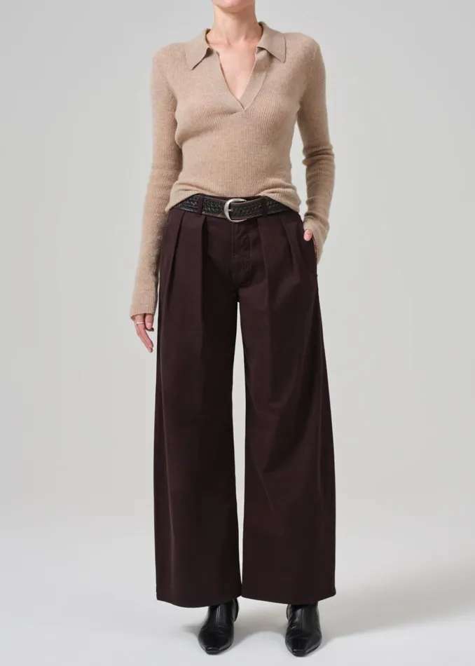 Citizens Of Humanity Petra Pleated Trouser In Clove Women Pants