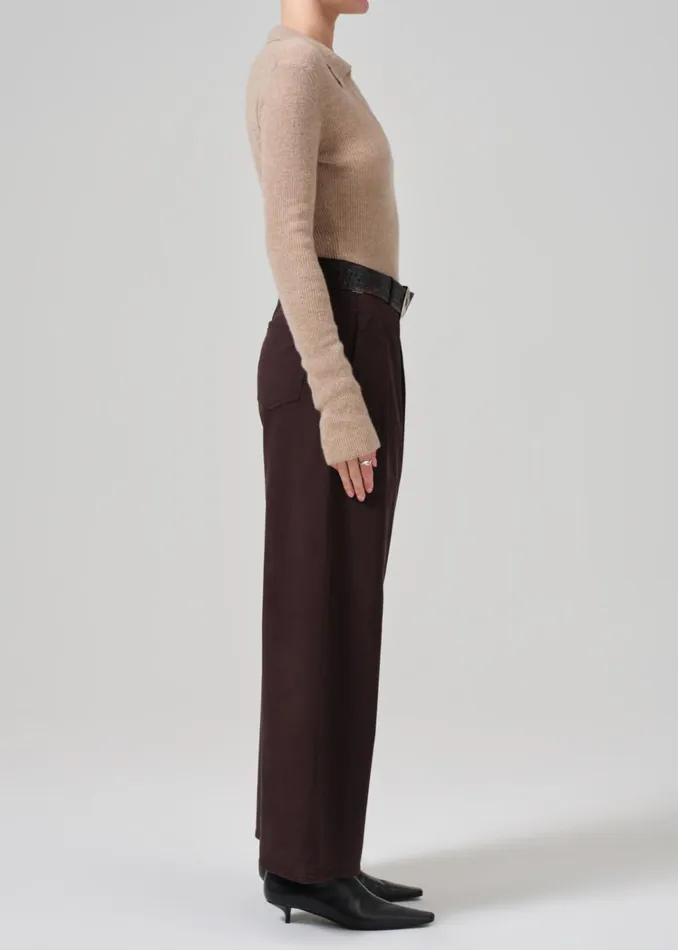 Citizens Of Humanity Petra Pleated Trouser In Clove Women Pants