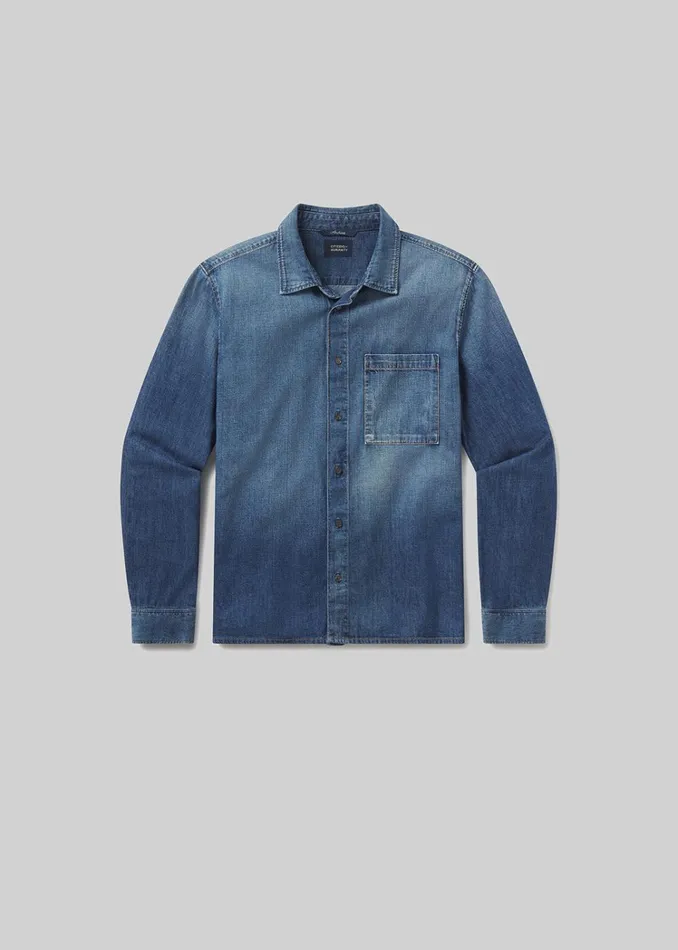 Citizens Of Humanity Rework Shirt Chambray In Nile Men Shirts
