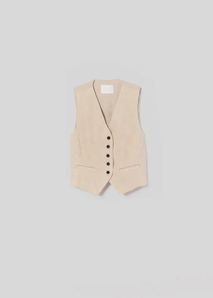 Citizens Of Humanity Sierra Vest In Taos Sand Women Tops