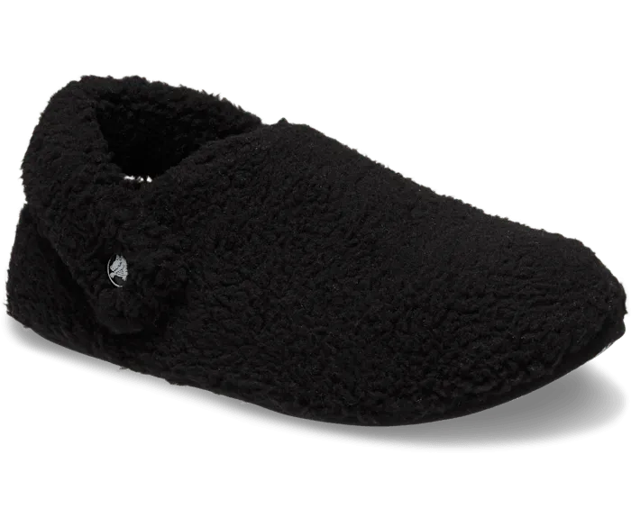 Classic Cozzzy Slipper Black Women Crocs Platforms 038 Wedges