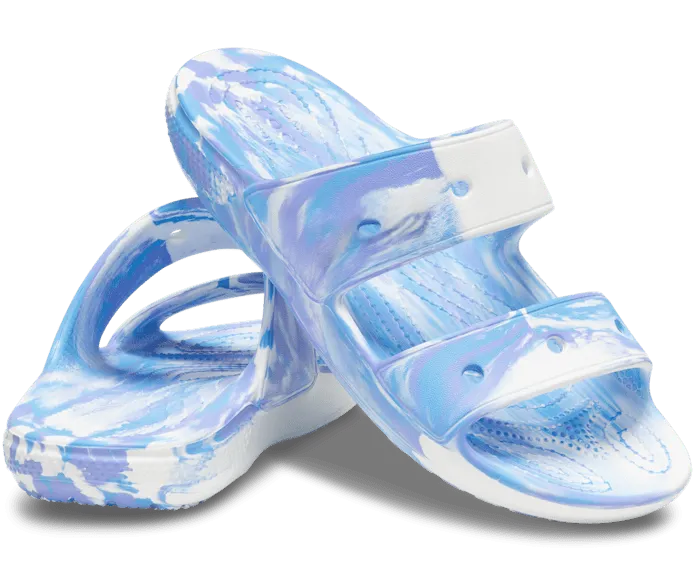 Classic Marbled Sandal White Oxygen Men Crocs Slides