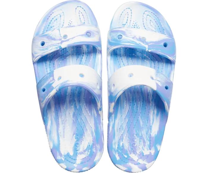 Classic Marbled Sandal White Oxygen Men Crocs Slides