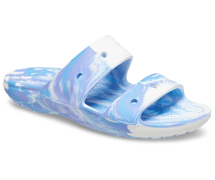 Classic Marbled Sandal White Oxygen Men Crocs Slides