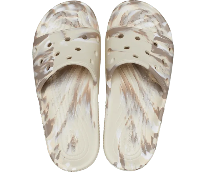 Classic Marbled Slide Bone Multi Men Crocs Slides