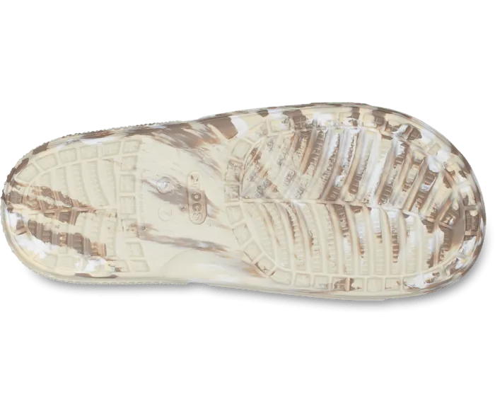 Classic Marbled Slide Bone Multi Men Crocs Slides