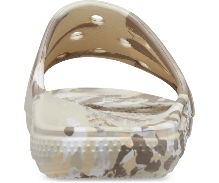 Classic Marbled Slide Bone Multi Men Crocs Slides