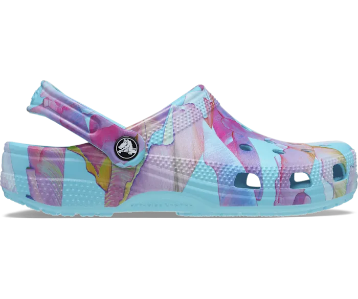 Classic Palm Print Clog Neptune Multi Men Crocs Clogs