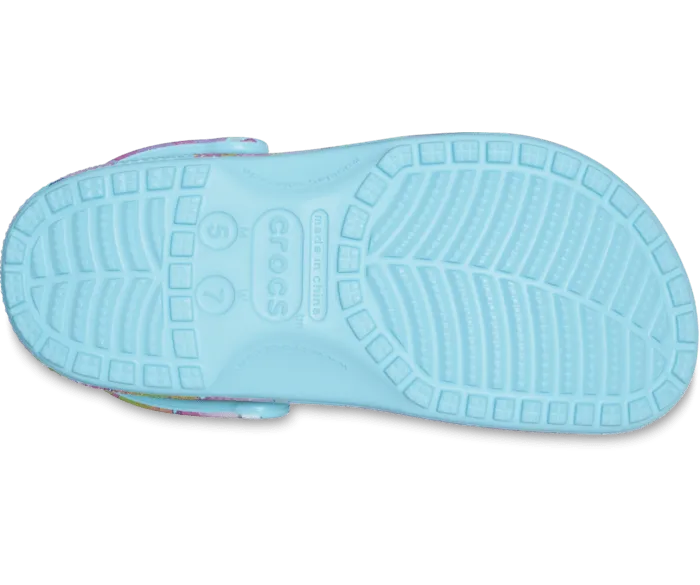 Classic Palm Print Clog Neptune Multi Men Crocs Clogs