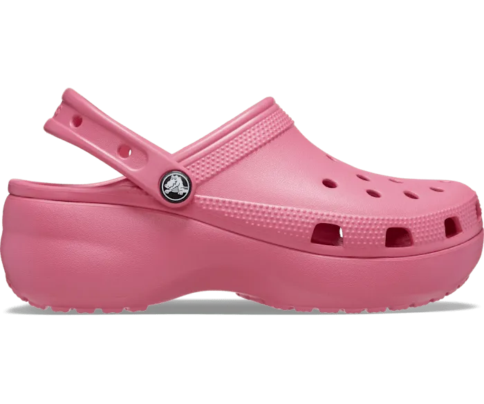 Classic Platform Clog Hyper Pink Women Crocs Platforms 038 Wedges