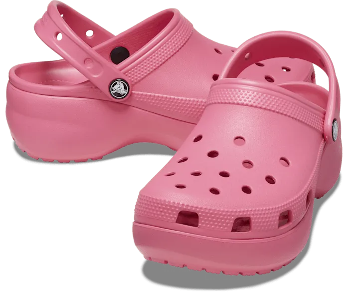 Classic Platform Clog Hyper Pink Women Crocs Platforms 038 Wedges