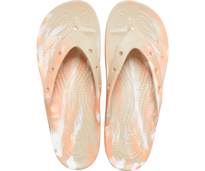 Classic Platform Marbled Flip Chai Multi Women Crocs Platforms 038 Wedges