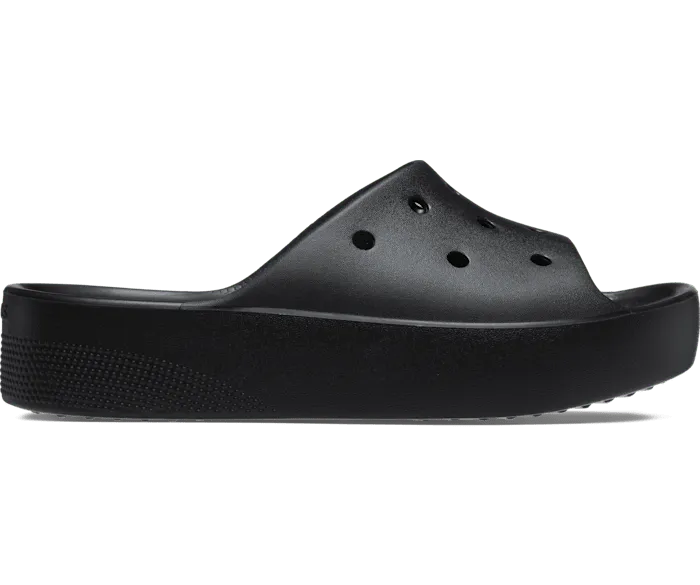 Classic Platform Slide Black Women Crocs Platforms 038 Wedges