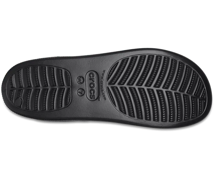 Classic Platform Slide Black Women Crocs Slides