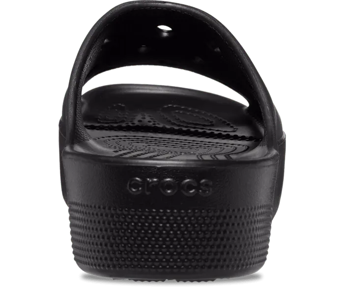Classic Platform Slide Black Women Crocs Slides