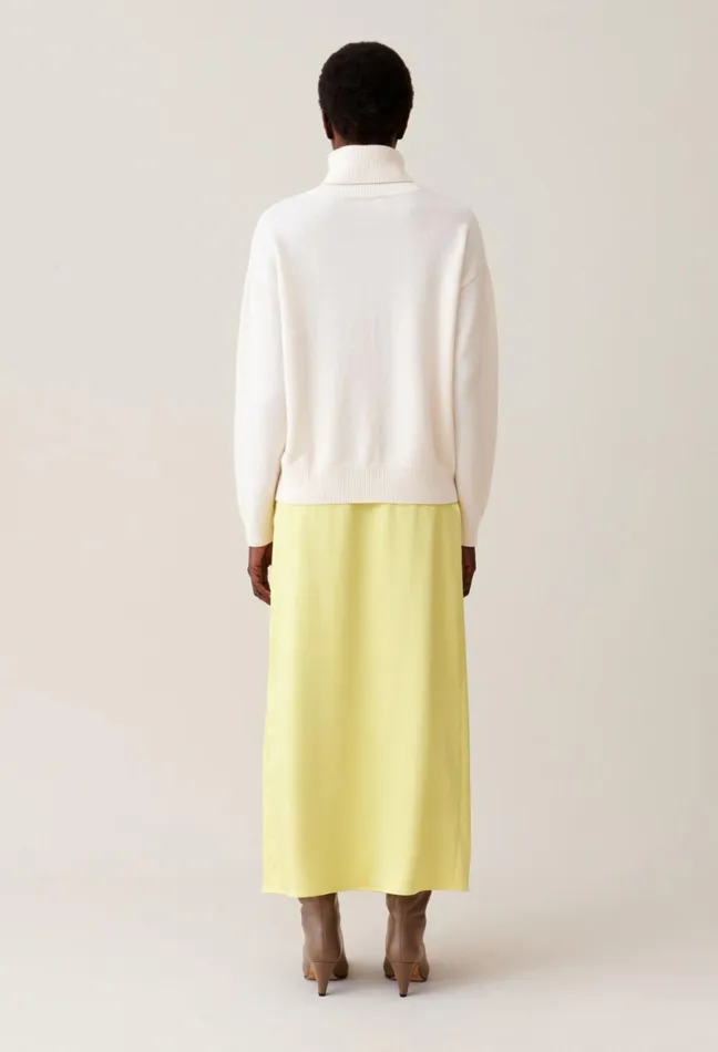 Claudie Pierlot 100 Cashmere Turtleneck Ecru Women Knitwear And Cardigans