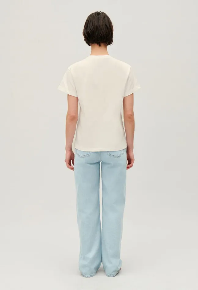 Claudie Pierlot 29 Me039s Of The Month TShirt 8211 032924 Ecru Women TShirts