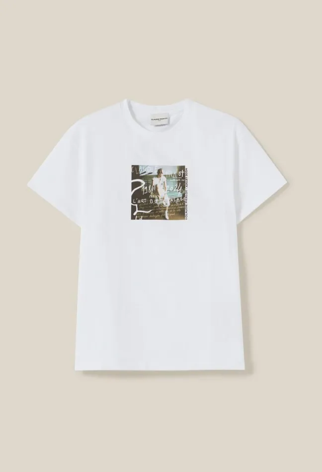Claudie Pierlot 29 Me039s Of The Month TShirt 8211 072924 Ecru Women TShirts