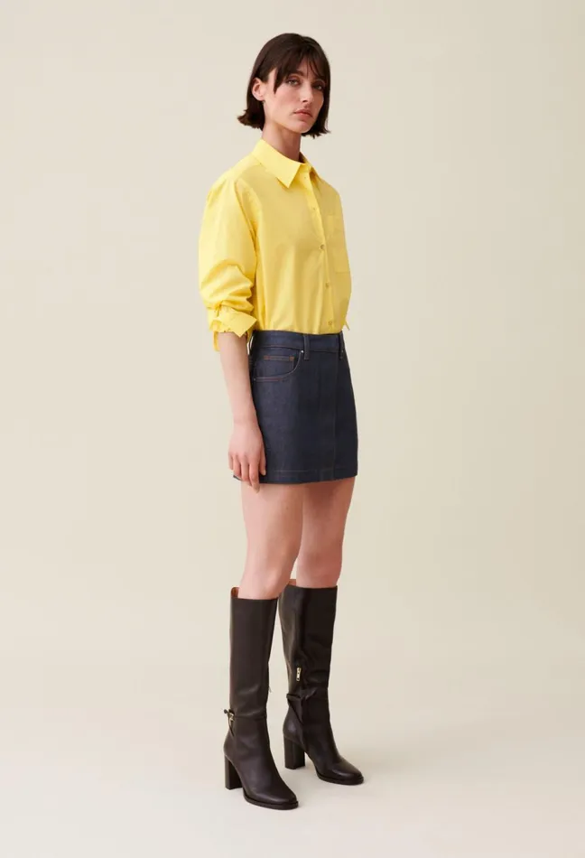 Claudie Pierlot Buttoned Shirt Yellow Women Tops And Shirts