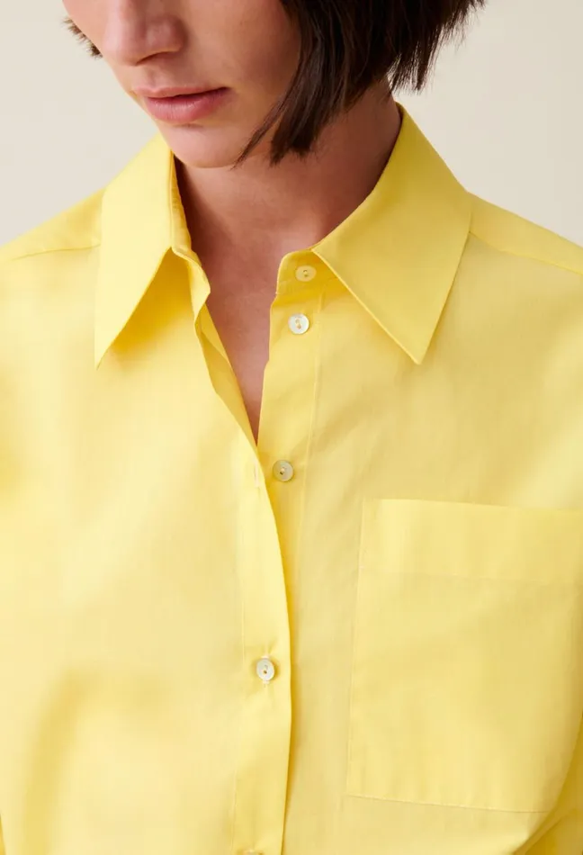 Claudie Pierlot Buttoned Shirt Yellow Women Tops And Shirts Claudie Pierlot Buttoned Shirt Yellow Women Tops And Shirts