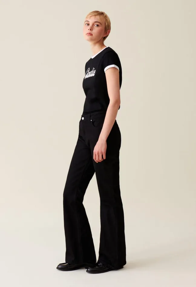 Claudie Pierlot Claudie Cotton TShirt Black Women TShirts