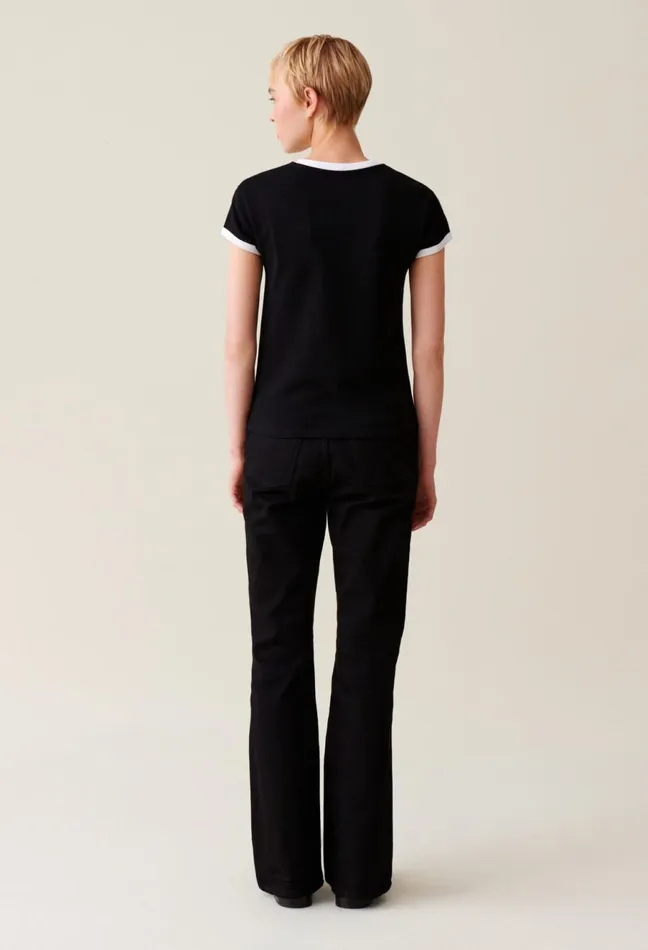 Claudie Pierlot Claudie Cotton TShirt Black Women TShirts Claudie Pierlot Claudie Cotton TShirt Black Women TShirts